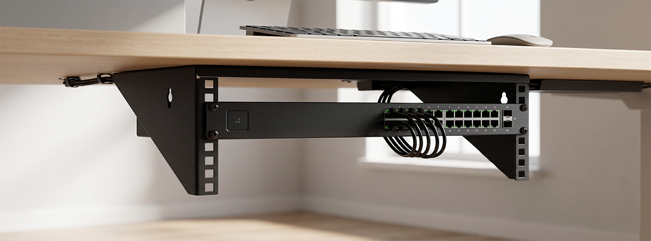 Pro2 under-desk mount rack