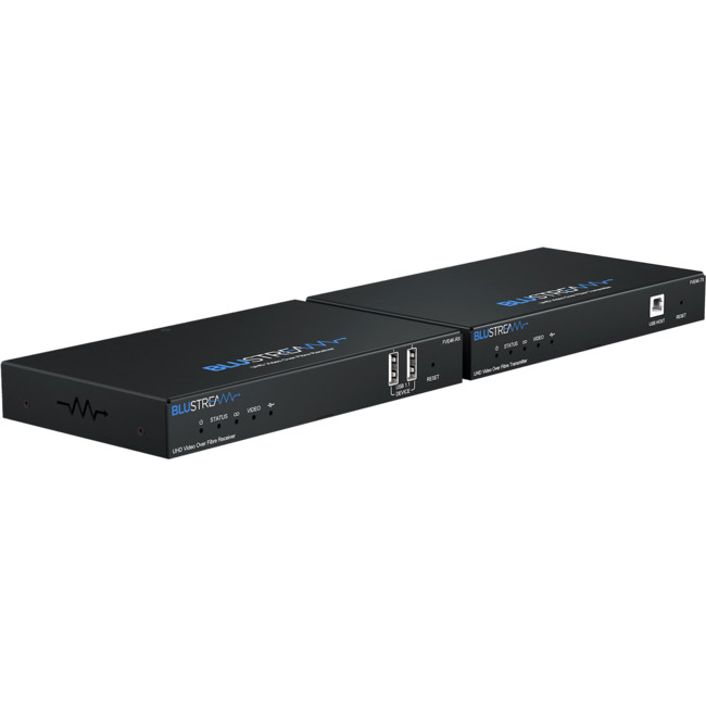 BLUSTREAM FVE4K-KIT UHD VIDEO OVER FIBRE EXTENDER HDMI2.0 4K 60Hz 4:4:4 ...